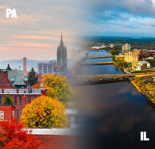 Pennsylvania to Illinois Car Shipping