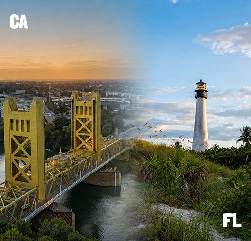California to Florida Car Shipping