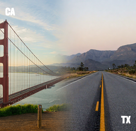 California to Texas Car Shipping